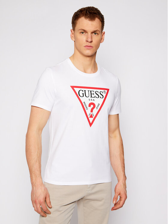 Guess T-shirt M1RI71 I3Z11 Bianco Slim 