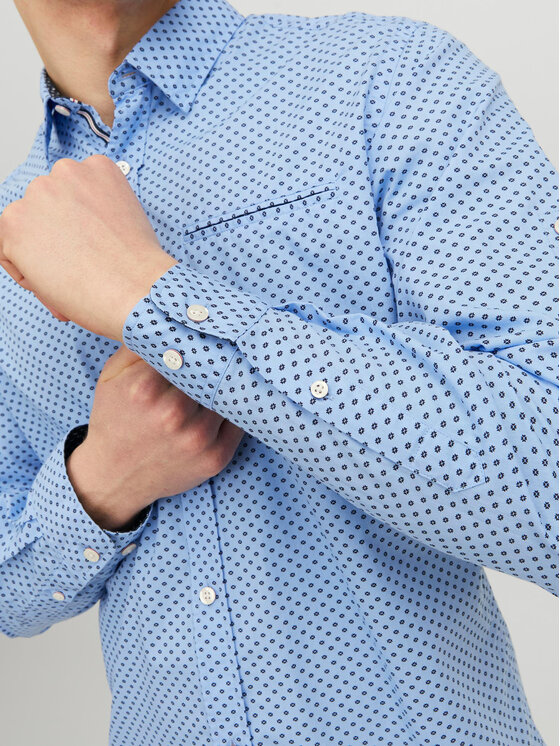 Jack&Jones Jack&Jones Marškiniai 12235969 Mėlyna Slim Fit