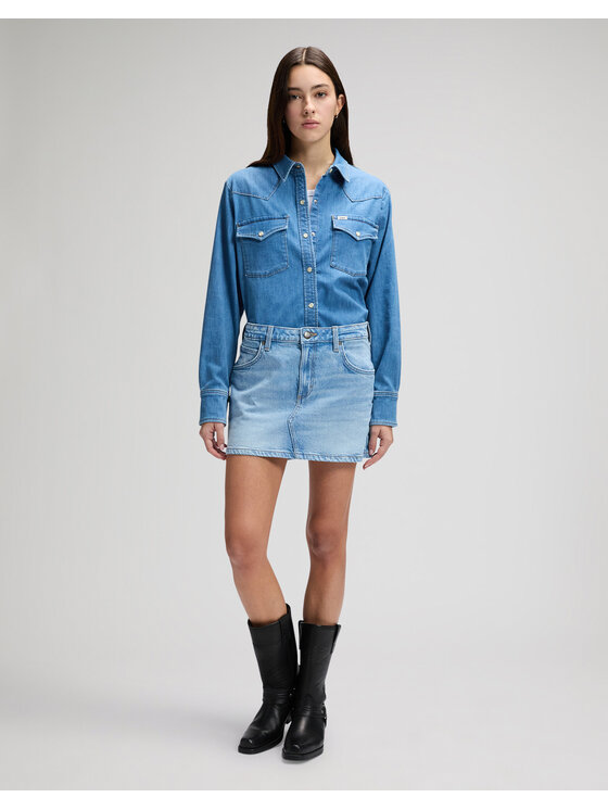 Lee Lee Koszula REGULAR WESTERN SHIRT Niebieski Regular Fit