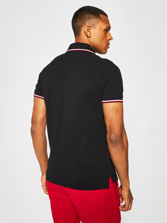 Tommy Hilfiger Tommy Hilfiger Polo MW0MW13080 Crna Slim Fit