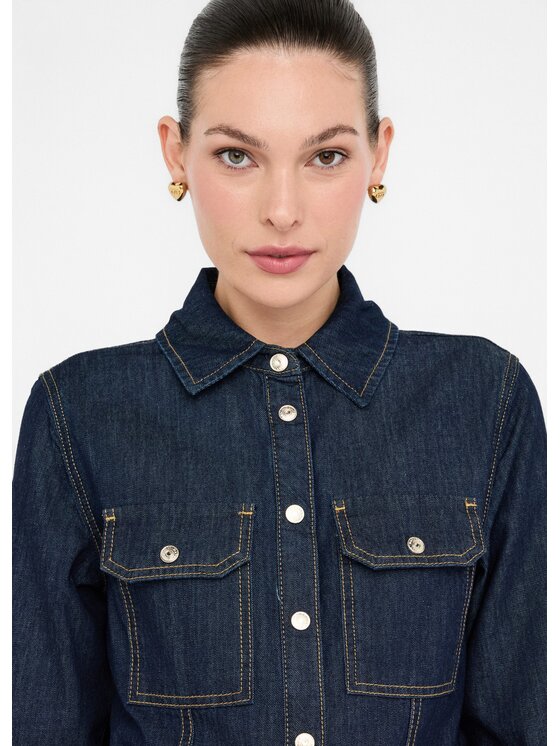 Liu Jo Liu Jo Camicia UF5150D026877000 Celeste Slim Fit