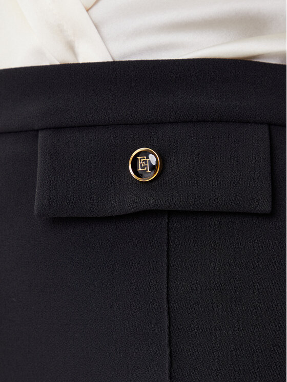 Elisabetta Franchi Elisabetta Franchi Pantaloni di tessuto PA-121-56E2-V380 Nero Regular Fit