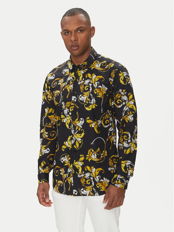 Versace Jeans Couture Košeľa 78GAL2S0 Čierna Regular Fit