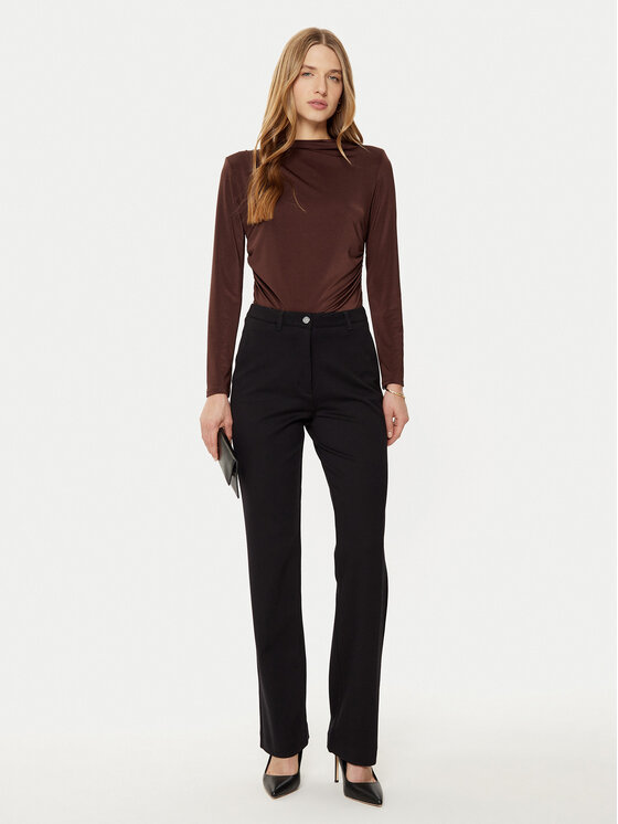 Guess Guess Kalhoty z materiálu W5RB30 KCMU2 Černá Regular Fit