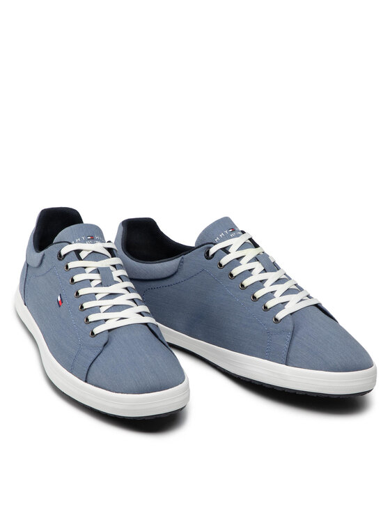 Tommy Hilfiger Tommy Hilfiger Sneakersy Essential Chambray Vulc FM0FM03993 Niebieski