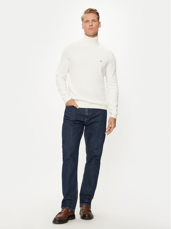 Tommy Hilfiger Tommy Hilfiger Rolák MW0MW28048 Bílá Regular Fit