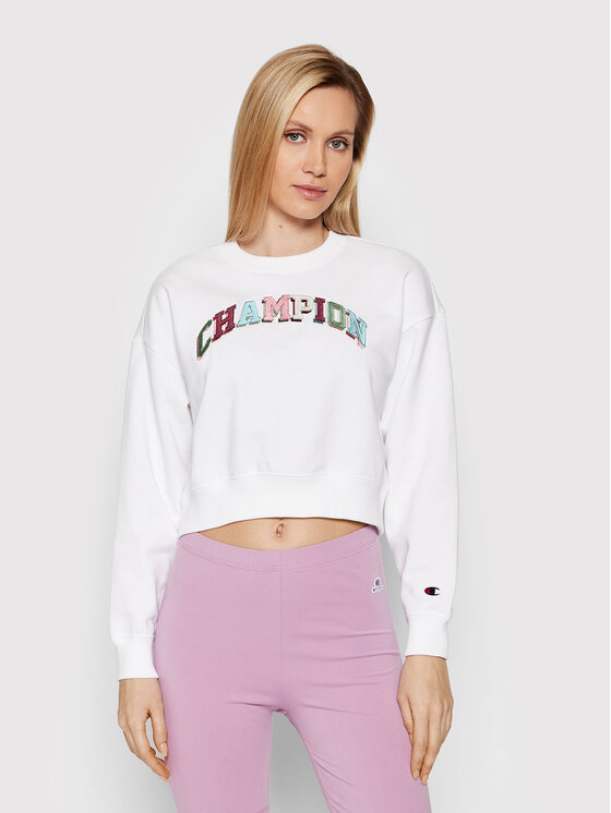 Felpa champion cropped on sale