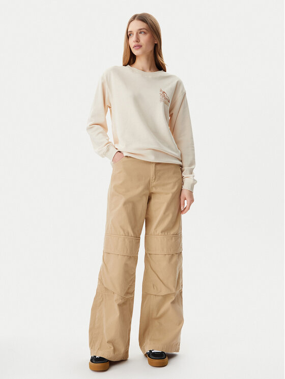 Roxy Roxy Μπλούζα ERJFT04963 Μπεζ Regular Fit