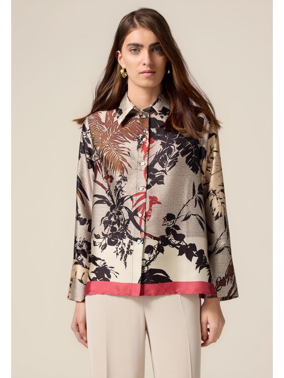 Oltre Oltre Camicia 5110R003013N0R2 Écru Baggy Fit