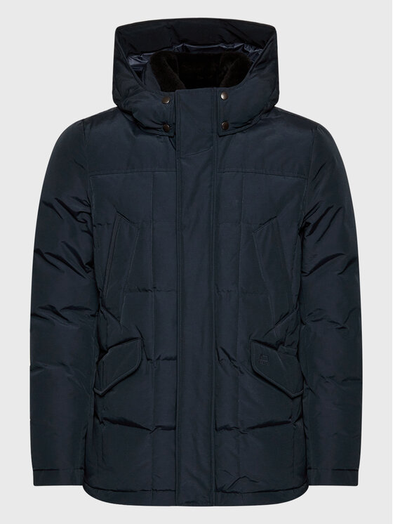 Woolrich Woolrich Vatovaná bunda Blizzard Field CFWOOU0621MRUT0001 Tmavomodrá Regular Fit