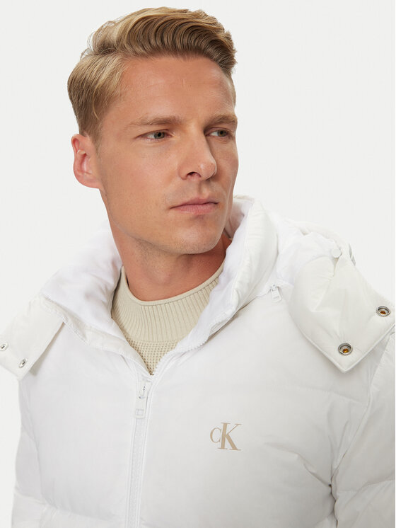 Calvin Klein Jeans Calvin Klein Jeans Μπουφάν πουπουλένιο Essentials J30J325946 Λευκό Regular Fit