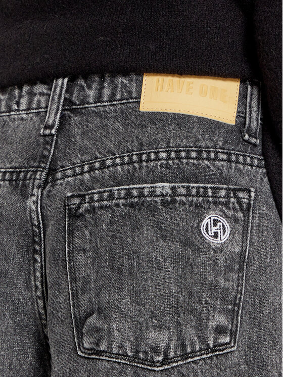 Haveone Haveone Traperice PLS-M020 Crna Wide Leg