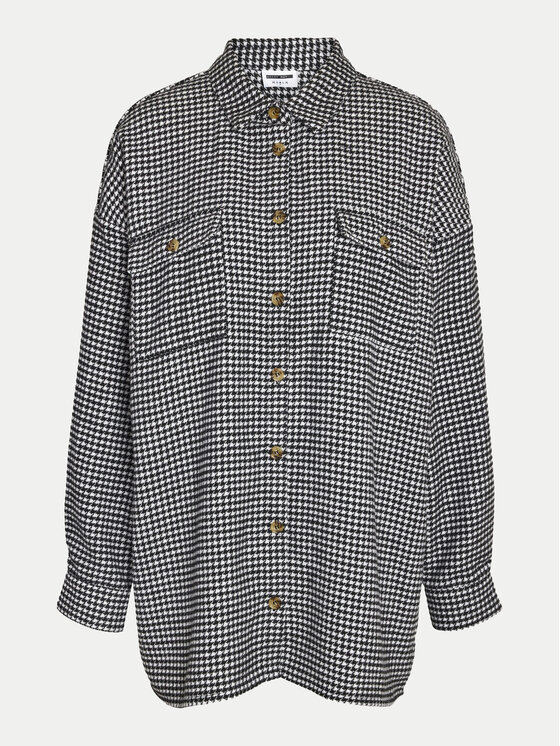 Noisy May Noisy May Cămașă Flanny 27012531 Gri Loose Fit