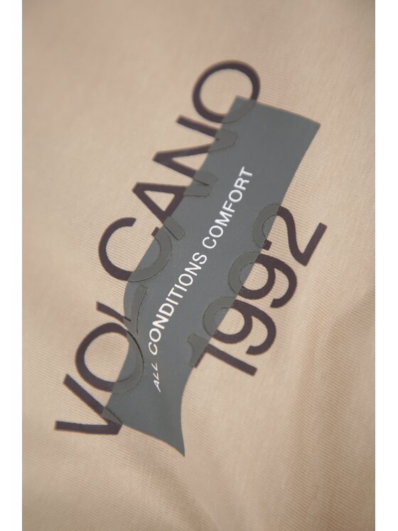 Volcano Volcano T-Shirt T-CALVI Beżowy Regular Fit