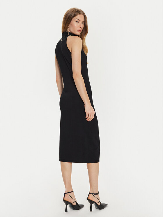 TWINSET TWINSET Sukienka dzianinowa 242TF3030 Czarny Slim Fit