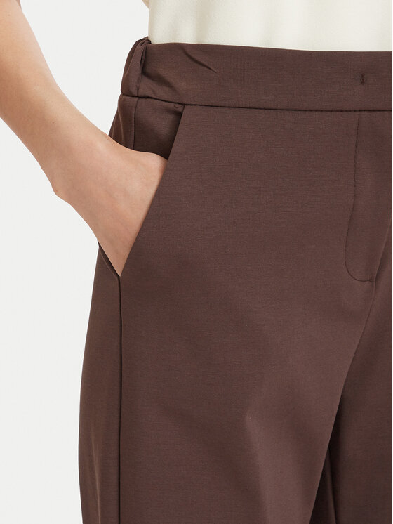 Maryley Maryley Pantaloni di tessuto 26EB527/06MO Marrone scuro Regular Fit