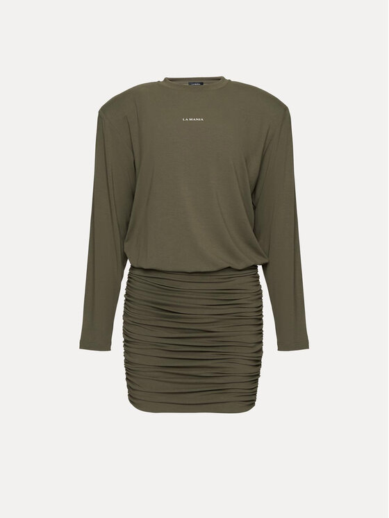 La Mania La Mania Každodenné šaty AZZY Kaki Basic Fit