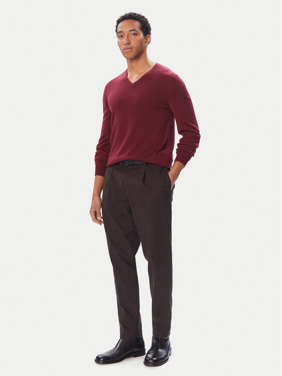 HUGO HUGO Kampsun San Vredo-M 50474172 Bordoopunane Slim Fit