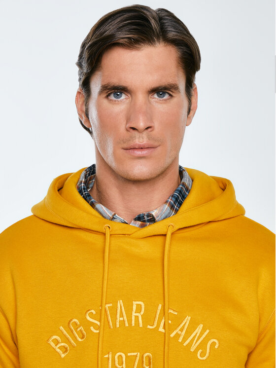 BIG STAR BIG STAR Bluza ASLAN Złoty Basic Fit