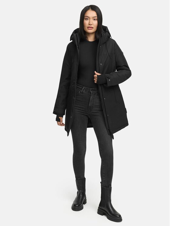 Navahoo Navahoo Kurtka zimowa Frostkuss Czarny Regular Fit