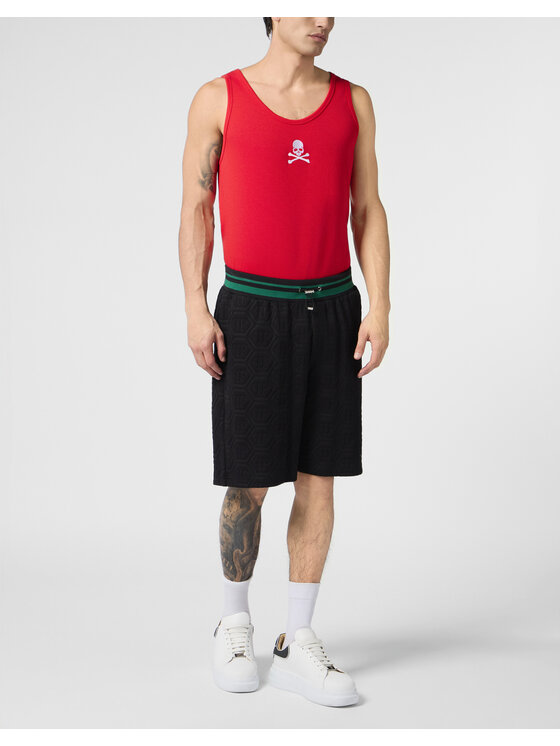 PHILIPP PLEIN PHILIPP PLEIN Szorty sportowe 30620 Czarny Jogger Fit