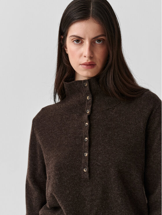 TATUUM TATUUM Sweter FULI Brązowy Classic Fit