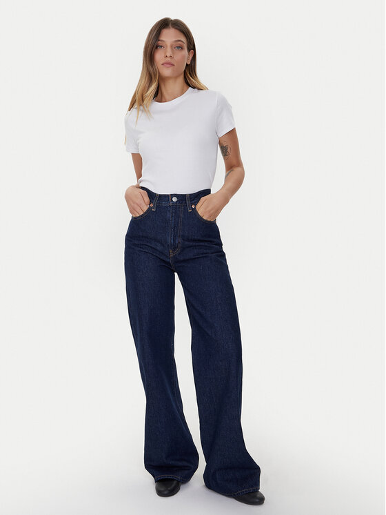 Levi's® Levi's® Дънки Ribcage A6081-0019 Тъмносин Wide Leg