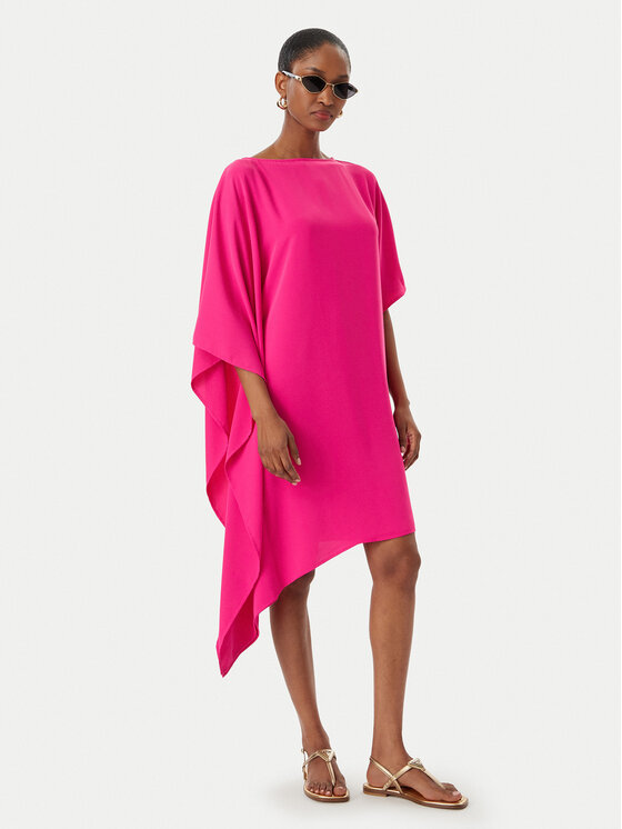 LOLA CASADEMUNT LOLA CASADEMUNT Коктейлна рокля MS2616029 Розов Regular Fit