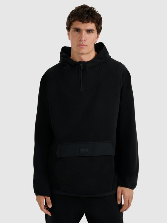 4F 4F Felpa di pile 4FWAW25TFLEM427-20S Nero Regular Fit