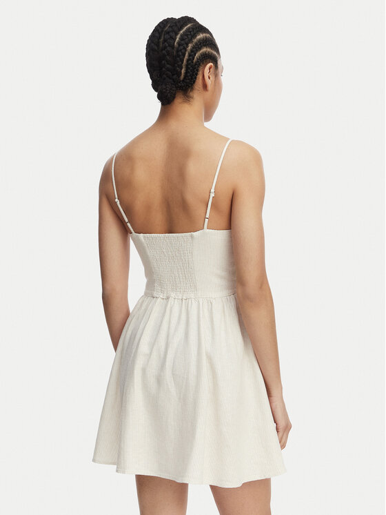 Tommy Jeans Tommy Jeans Vestito estivo Skater DW0DW22345 Beige chiaro Slim Fit