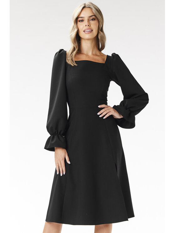 Awama Vestito A695 Nero Basic Fit