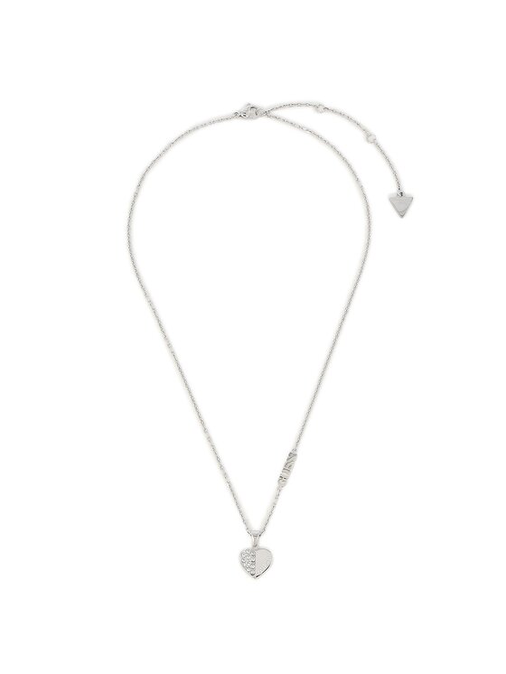 Guess Náhrdelník Lovely Guess JUBN03 035JW Strieborné rhodiovanie