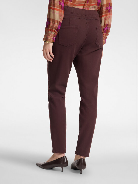 Elena Mirò Elena Mirò Pantaloni di tessuto P152G000436N039 Bordeaux Slim Fit