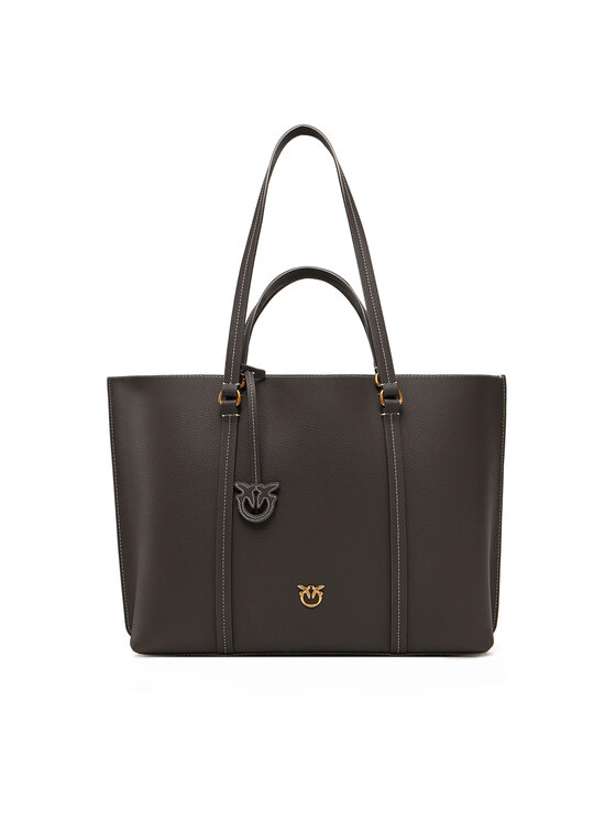 PINKO PINKO Geantă Carrie Shopper Big AI 24-25 PLTT 102832 A1LF Maro