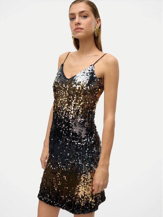 Vero Moda Vero Moda Sukienka koktajlowa Ria 10317316 Czarny Regular Fit