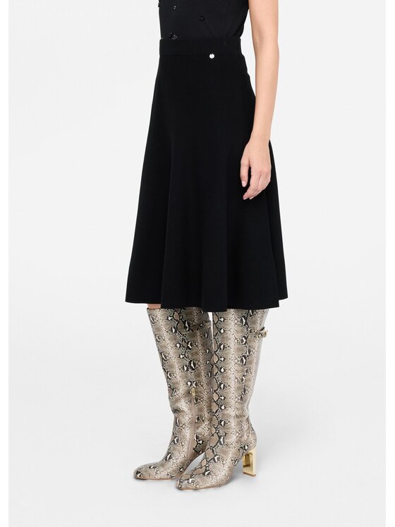 Liu Jo Liu Jo Gonna midi MF5365MS99E22222 Nero Regular Fit