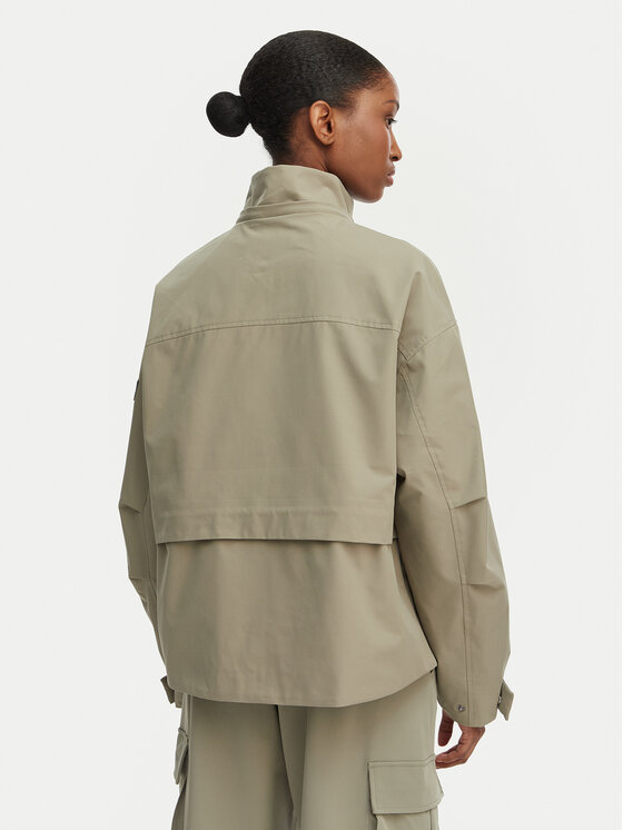 Guess Guess Μπουφάν μεταβατικό W6GL03 W1406 Χακί Regular Fit