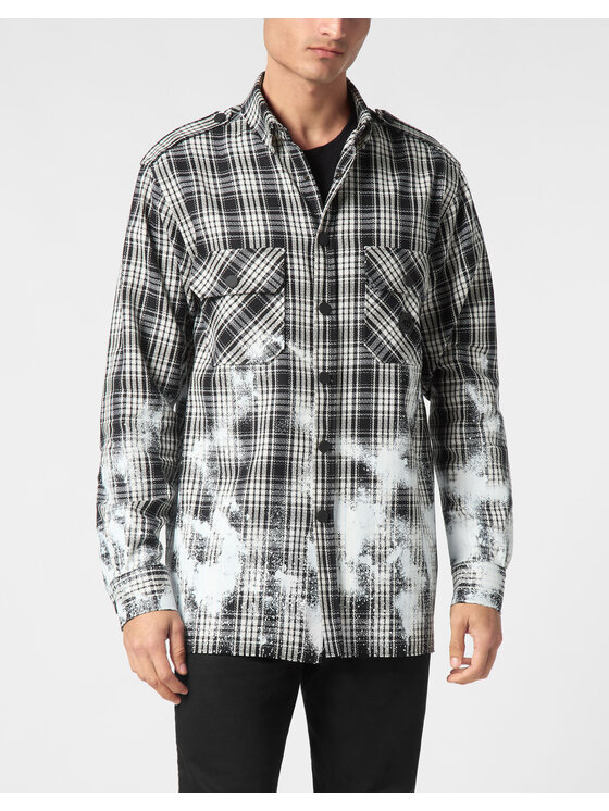 PHILIPP PLEIN PHILIPP PLEIN Koszula 22245 Czarny Regular Fit