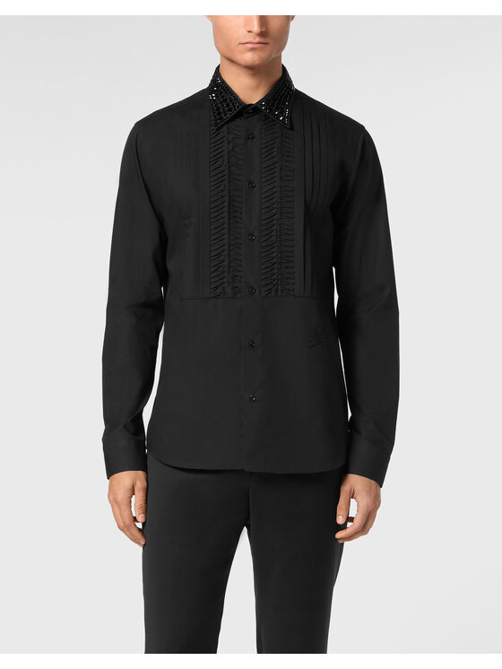 PHILIPP PLEIN PHILIPP PLEIN Košile 22543 Černá Slim Fit