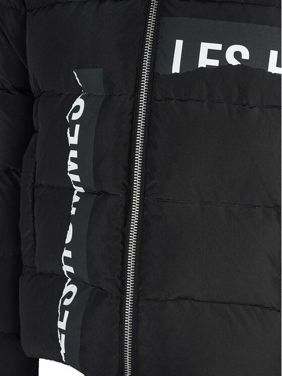 Les Hommes Les Hommes Μπουφάν μεταβατικό LHO501-250P | Oversize Puffy Jacket Piumino Μαύρο Regular Fit