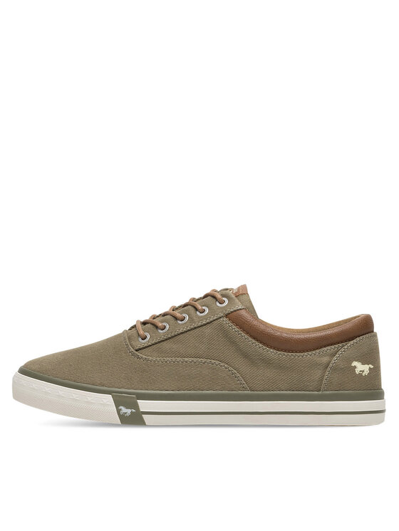 Mustang Mustang Sneakers aus Stoff 4072-315 Khakifarben