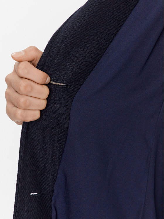 Liu Jo Liu Jo Palton de lână CF3191 T3575 Bleumarin Regular Fit