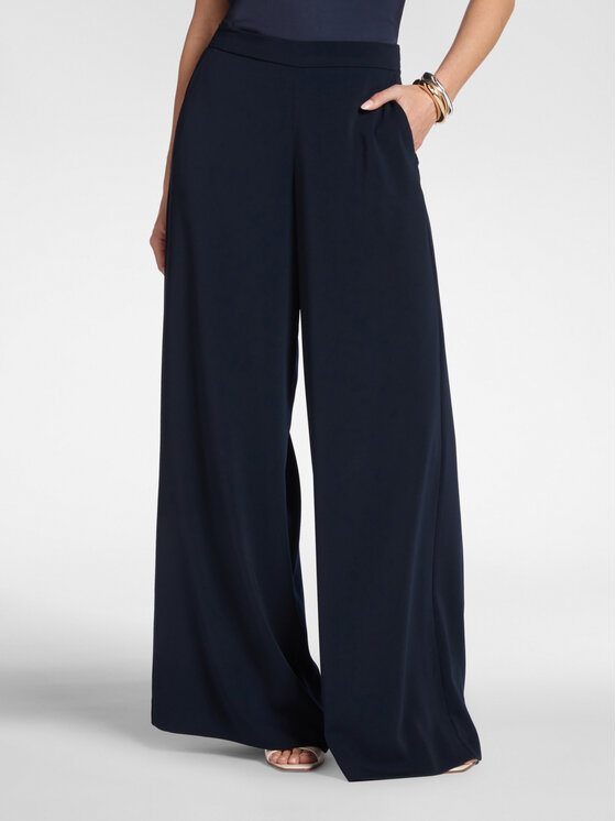 Elena Mirò Elena Mirò Pantaloni di tessuto P194P000441N064 Blu A-Line Fit