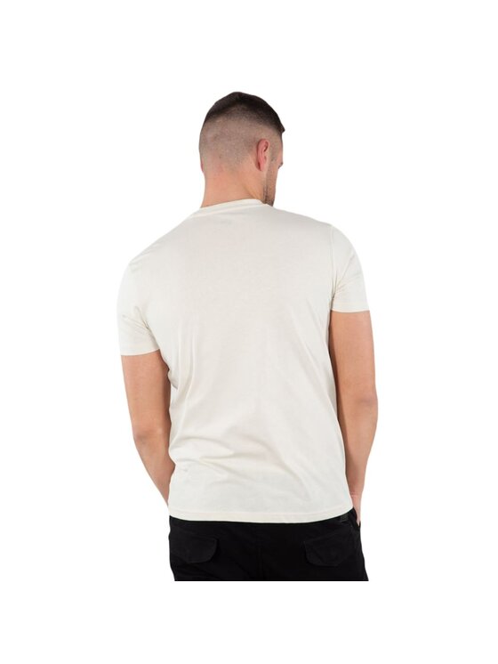 Alpha Industries Alpha Industries T-Shirt AI.100501-578-XXL Écru Regular Fit
