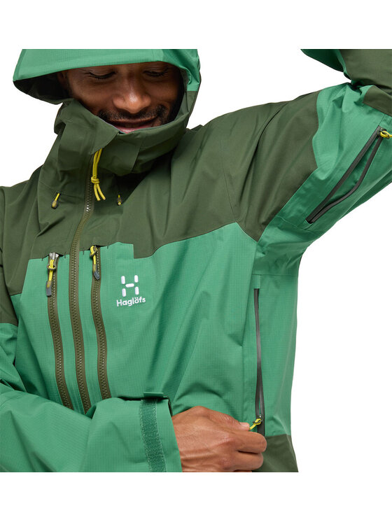 Haglöfs Haglöfs Kurtka przeciwdeszczowa Spitz GTX Pro Jacket Men Zielony Regular Fit