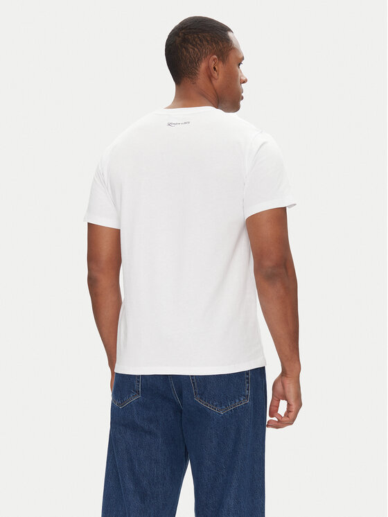 Pepe Jeans Pepe Jeans Tricou Daxton PM509786 Alb Regular Fit