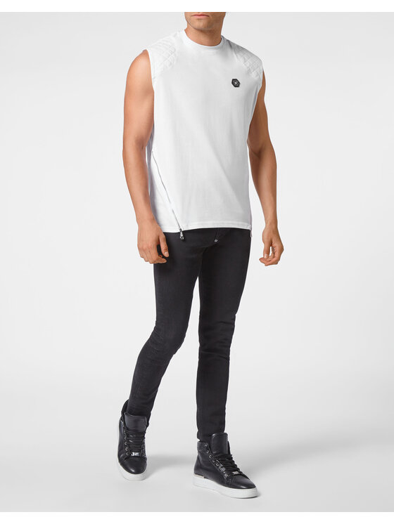 PHILIPP PLEIN PHILIPP PLEIN T-Shirt 375 Biały Regular Fit
