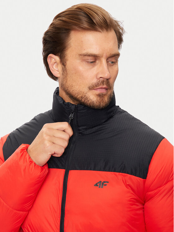 4F 4F Зимно яке 4FWAW24TDJAM485 Червен Regular Fit
