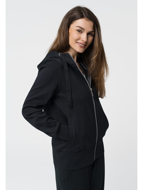 Volcano Volcano Bluza B-ALEXA Czarny Regular Fit