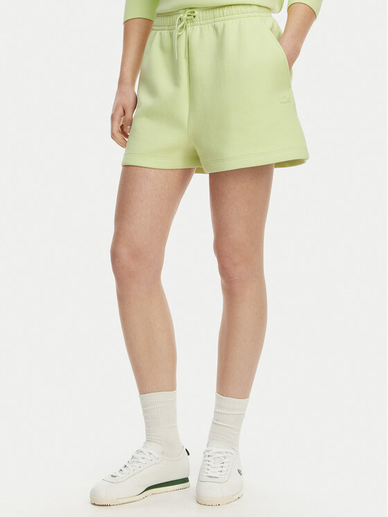Lacoste Szorty sportowe GF9991 Zielony jasny Regular Fit